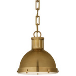 Hicks Pendant - Hand Rubbed Antique Brass / Frosted