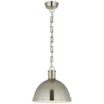 Hicks Pendant - Antique Nickel / Frosted