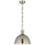 Hicks Pendant - Antique Nickel / Frosted