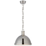 Hicks Pendant - Polished Nickel / Frosted