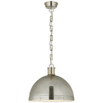 Hicks Pendant - Antique Nickel / Frosted