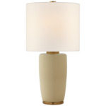 Chado Table Lamp - Coconut Porcelain / Linen