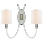 Clarice Wall Sconce - Polished Nickel / Crystal / Linen