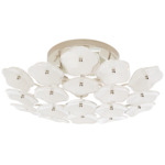 Leighton Ceiling Light - Polished Nickel / Cream Tinted