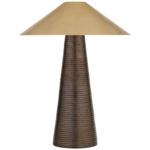 Miramar Table Lamp - Crystal Bronze / Antique-Burnished Brass