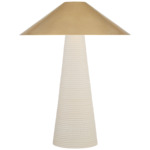 Miramar Table Lamp - Porous White Porcelain / Antique-Burnished Brass