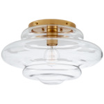 Tableau Ceiling Light - Antique Burnished Brass / Clear