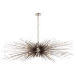 Strada Linear Chandelier - Burnished Silver Leaf