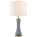 Elena Table Lamp - Polar Blue / Linen