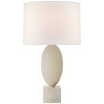 Versa Table Lamp - Alabaster / Linen