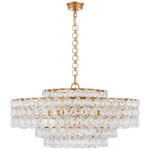 Liscia Chandelier - Gild / Crystal