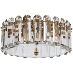 Bonnington Ceiling Light - Hand Rubbed Antique Brass / Crystal
