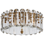 Bonnington Ceiling Light - Hand-Rubbed Antique Brass / Crystal