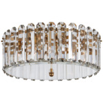 Bonnington Ceiling Light - Hand-Rubbed Antique Brass / Crystal