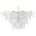 Loire Chandelier - Gild / White Strie