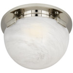 Serein Ceiling Light - Polished Nickel / White Strie