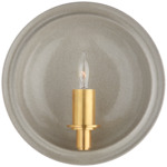 Leeds Round Wall Sconce - Shellish Gray