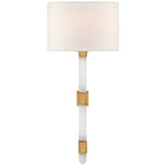 Adaline Wall Sconce - Antique-Burnished Brass / Linen