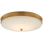 Launceton Ceiling Light - Antique Burnished Brass / White