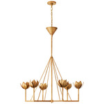 Alberto Chandelier - Antique Gold Leaf