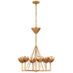 Alberto Chandelier - Antique Gold Leaf