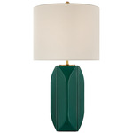 Carmilla Table Lamp - Emerald / Cream