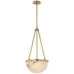 Melange Pendant - Antique-Burnished Brass / Alabaster