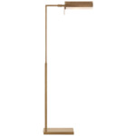 Precision Pharmacy Floor Lamp - Antique-Burnished Brass / White