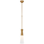 Utopia Glass Pendant - Gild / White