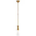 Utopia Glass Pendant - Gild / White