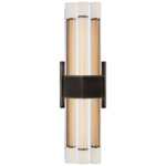 Fascio Bathroom Vanity Light - Bronze / Crystal