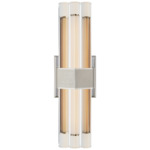 Fascio Bathroom Vanity Light - Polished Nickel / Crystal