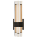 Fascio Asymmetric Wall Sconce - Bronze / Crystal