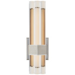 Fascio Asymmetric Wall Sconce - Polished Nickel / Crystal