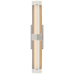 Fascio Bathroom Vanity Light - Polished Nickel / Crystal