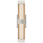 Fascio Bathroom Vanity Light - Polished Nickel / Crystal