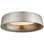 Halo Ceiling Light - Burnished Silver Leaf / White