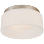 Halo Solitaire Ceiling Light - Burnished Silver Leaf / White
