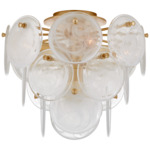 Loire Ceiling Light - Gild / White Strie