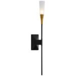 Stellar Wall Sconce - Matte Black / Antique Brass