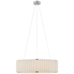 Palati Pendant - Polished Nickel / Linen