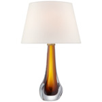 Christa Table Lamp - Amber / Linen