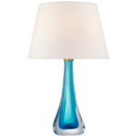 Christa Table Lamp - Cerulean Blue / Linen