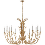 Silva Chandelier - Antique Gold Leaf