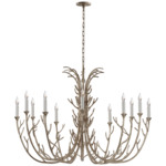 Silva Chandelier - Burnished Silver Leaf