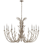 Silva Chandelier - Burnished Silver Leaf