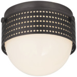 Precision Solitaire Round Ceiling Light - Bronze / White