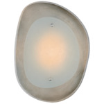 Samos Wall Sconce - Burnished Silver Leaf / Alabaster