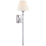 Jane Tail Wall Sconce - Polished Nickel / Linen