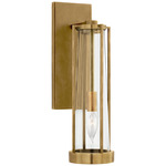 Calix Wall Sconce - Hand Rubbed Antique Brass / Clear